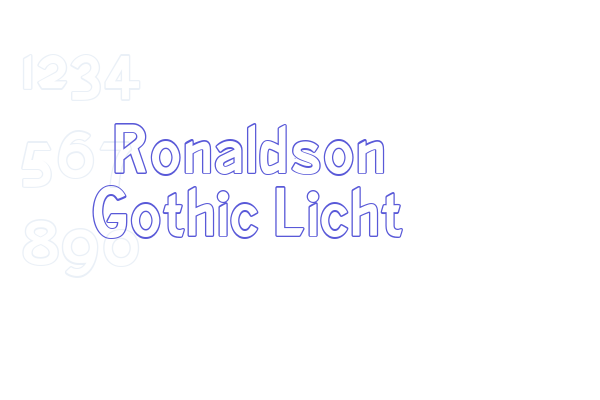 Ronaldson Gothic Licht