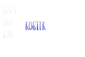 Roster Font Free [Download Now]
