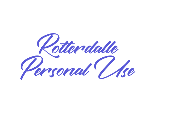 Rotterdalle Personal Use