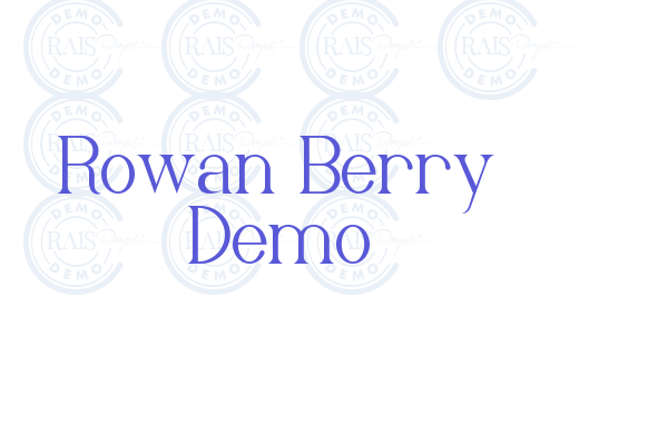 Rowan Berry Demo