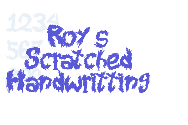 Roy’s Scratched Handwritting