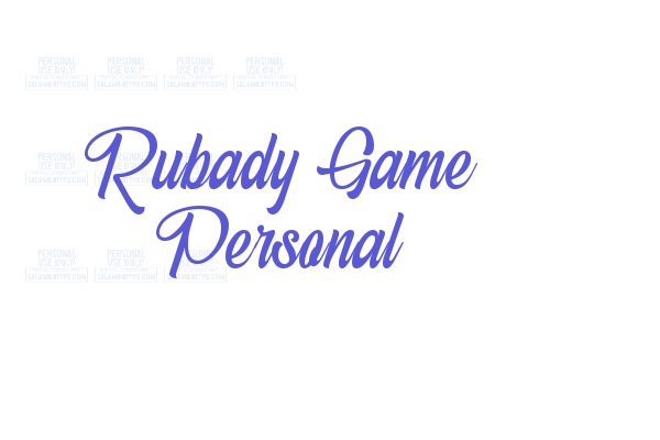 Rubady Game Personal