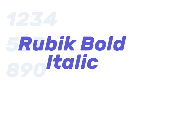 Rubik Bold Italic