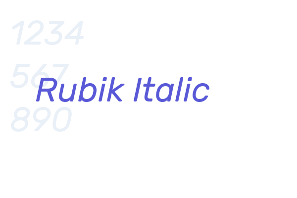 Rubik Italic