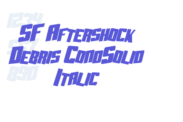 SF Aftershock Debris CondSolid Italic