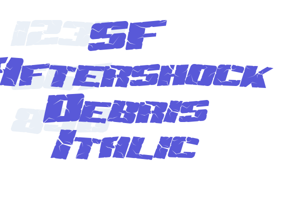 SF Aftershock Debris Italic