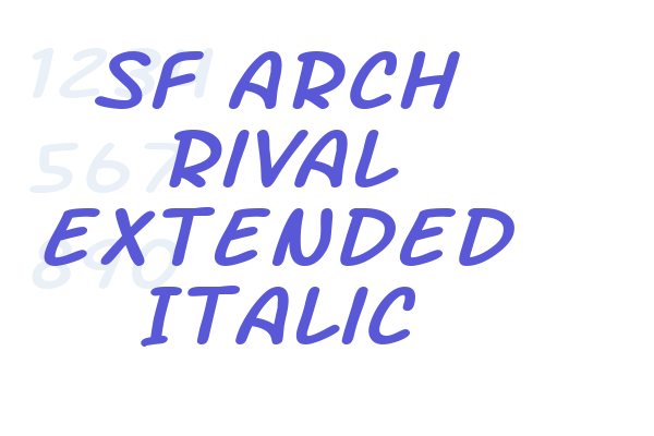 SF Arch Rival Extended Italic