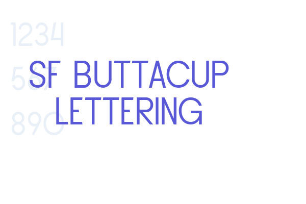 SF Buttacup Lettering