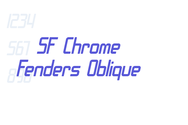 SF Chrome Fenders Oblique