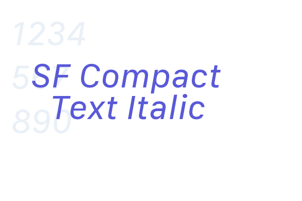 SF Compact Text Italic