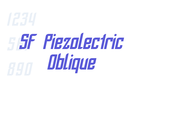 SF Piezolectric Oblique