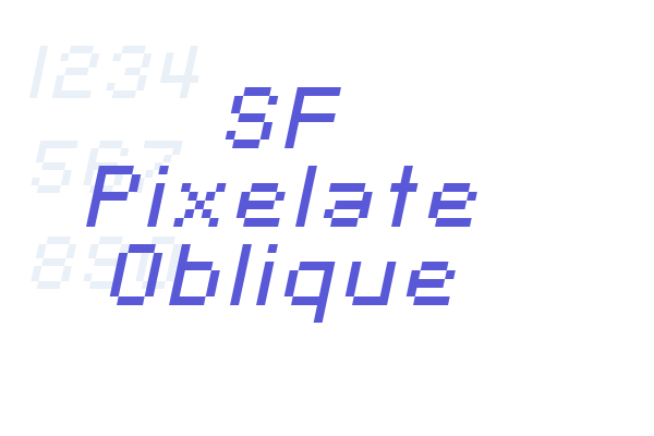 SF Pixelate Oblique