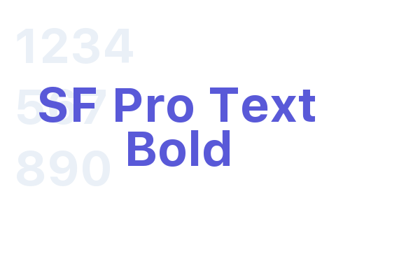 SF Pro Text Bold font