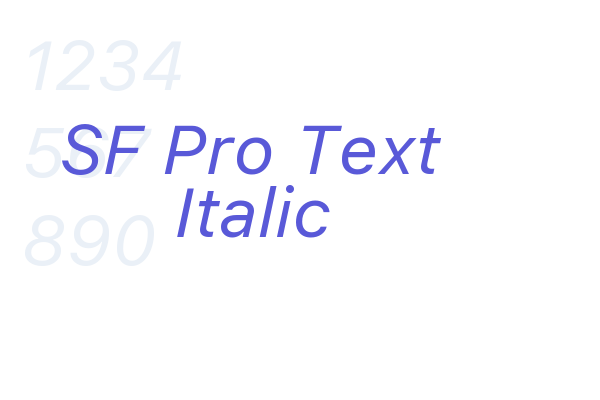 SF Pro Text Italic