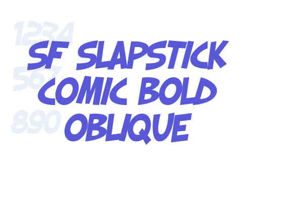 SF Slapstick Comic Bold Oblique