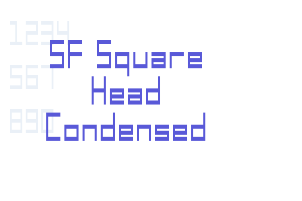 SF Square Head Condensed