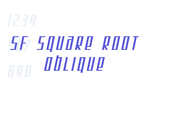 SF Square Root Oblique