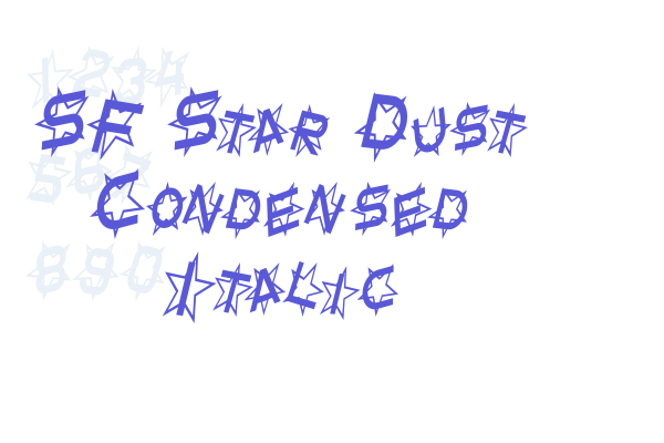 SF Star Dust Condensed Italic