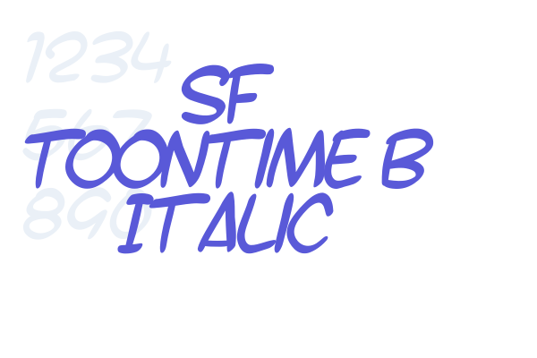 SF Toontime B Italic