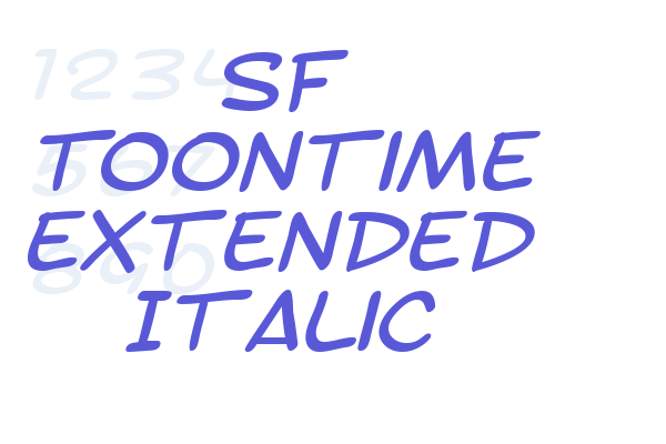 SF Toontime Extended Italic