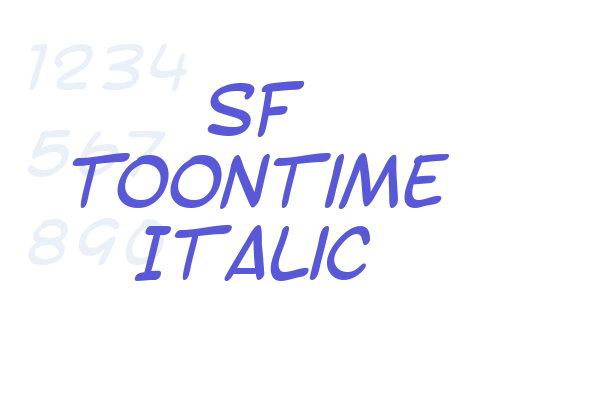 SF Toontime Italic