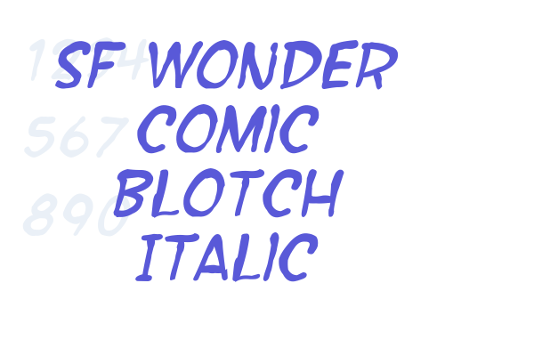 SF Wonder Comic Blotch Italic