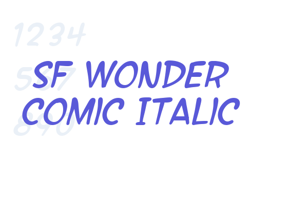 SF Wonder Comic Italic