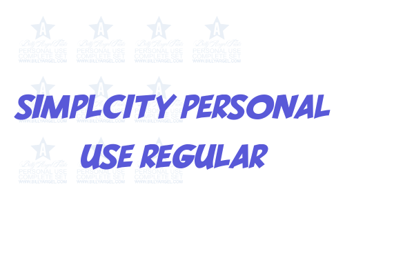 SIMPLCITY PERSONAL USE Regular