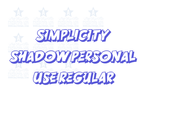 SIMPLICITY SHADOW PERSONAL USE Regular