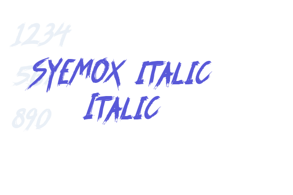 SYEMOX italic Italic