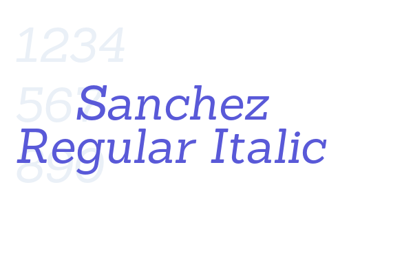 Sanchez Regular Italic