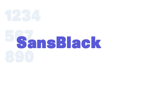 SansBlack - Font Free Download