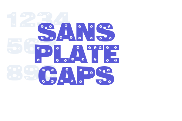 Sans Plate Caps