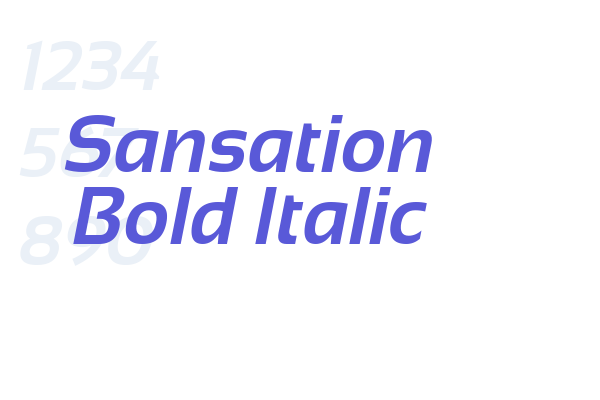 Sansation Bold Italic