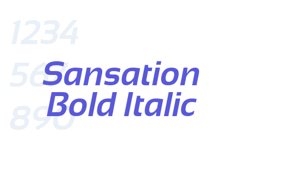 Sansation Bold Italic