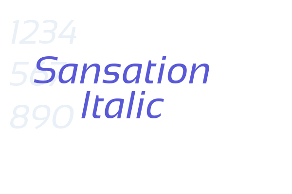 Sansation Italic