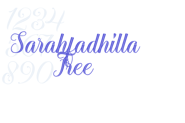 Sarahfadhilla Free font download