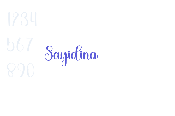 Sayidina Fonts