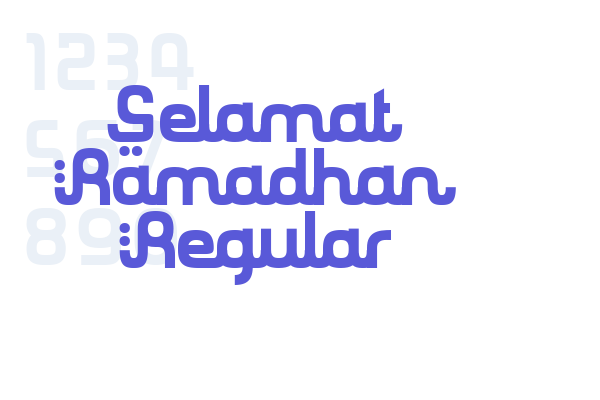 Selamat Ramadhan Regular Font Free Download