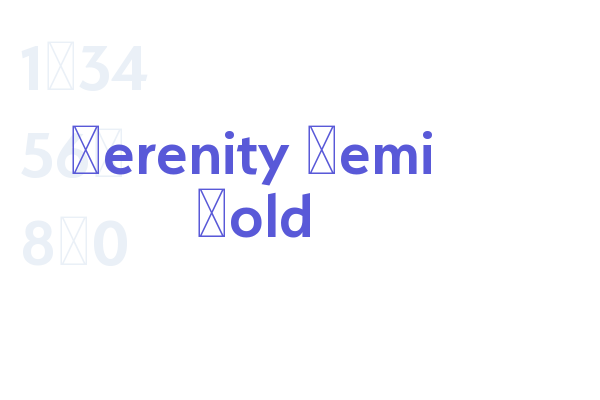 Serenity Demi Bold