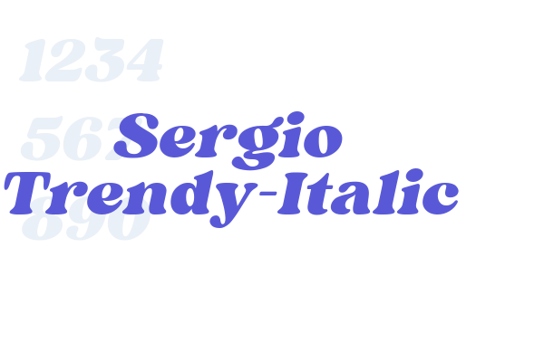 Sergio Trendy-Italic