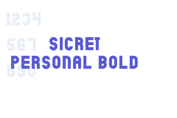 Sicret PERSONAL Bold