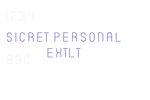 Sicret PERSONAL ExtLt