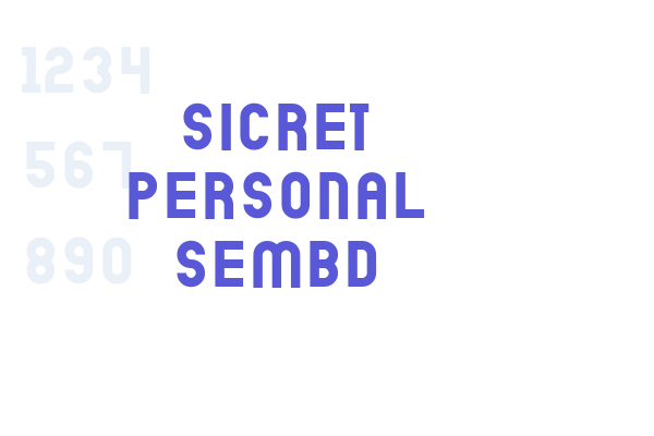 Sicret PERSONAL SemBd