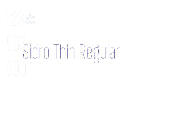 Sidro Thin Regular