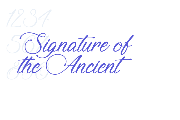 Signature of the Ancient