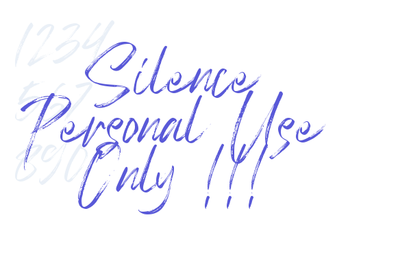 Silence Personal Use Only !!!