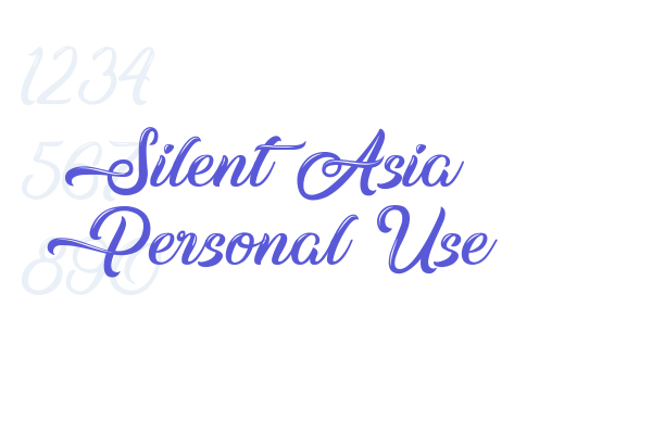 Silent Asia – Personal Use