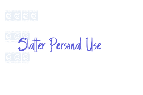 Slatter Personal Use