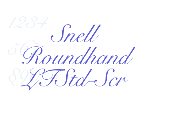 Snell Roundhand LTStd-Scr